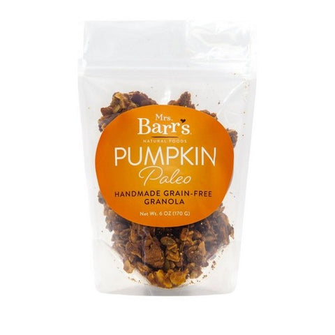 Paleo Pumpkin Cluster Granola 6 Oz by Mrs. Barrs Natural Foods