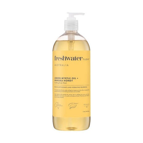 Body Wash Lemon Myrtle Plus Manuka Honey 33.8 Oz by Freshwater Farm