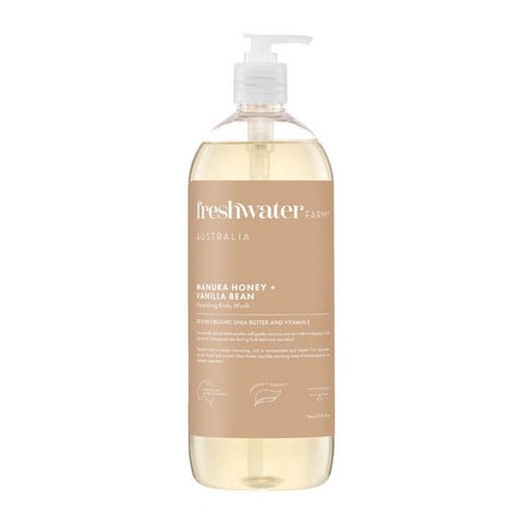 Body Wash Manuka Honey Plus Vanilla Bean 33.8 Oz by Freshwater Farm