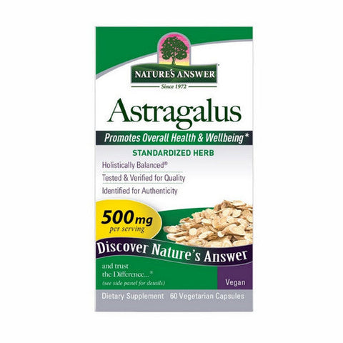 Nature's Answer, Astragalus Root Capsules, 500 Mg, 60 Count Nature's Answer
