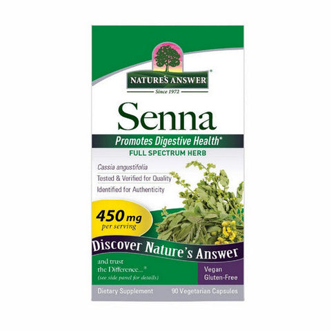 Nature's Answer, Senna Leaf, 450 Mg, 90 Veg Caps Nature's Answer