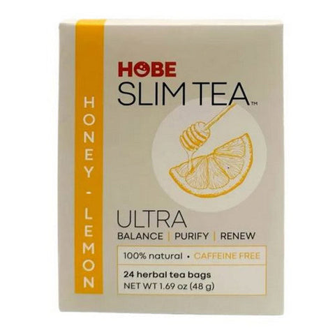 Hobe Labs, Ultra Slim Tea Honey Lemon, Honey Lemon 24 Bags