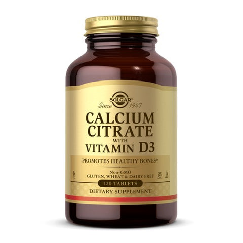 Calcium Citrate With Vitamin D3 120 Tabs by Solgar