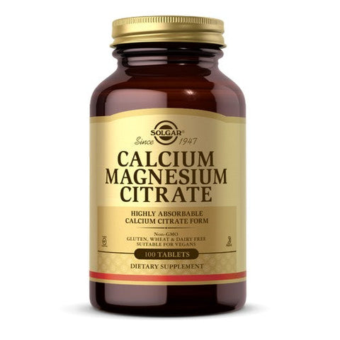 Solgar, Calcium Magnesium Citrate Tablets, 100 Tabs