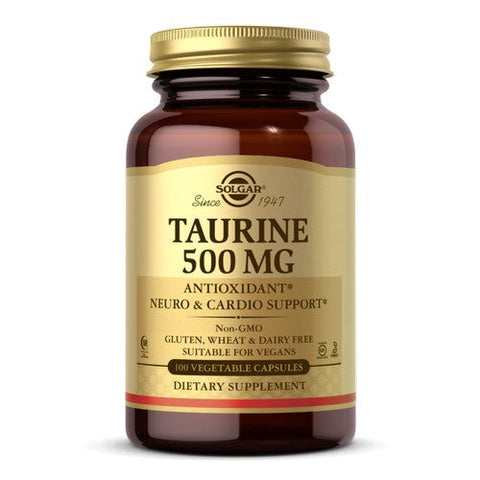 Solgar, Taurine, 500 Mg, 100 Veg Caps Solgar