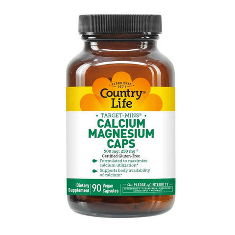 Country Life, Target-Mins Calcium Magnesium, 180 Veg Caps Country Life