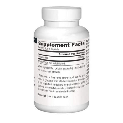 Source Naturals, L-Glutamine, 500 mg, 50 Caps Source Naturals