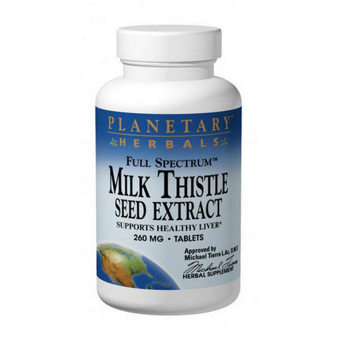 Planetary Herbals, Full Spectrum Silymarin 80, 120 Tabs Planetary Herbals