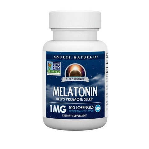 Source Naturals, Melatonin Peppermint, 5 Mg, 100 Lozenges Source Naturals