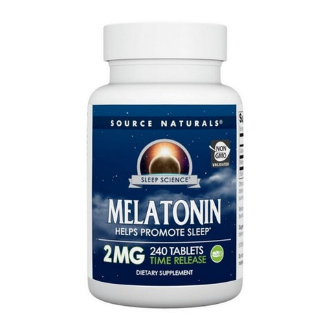 Source Naturals, Sleep Science Melatonin Timed Release, 2 MG, Timed Release 240 Tabs