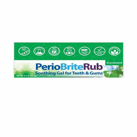 Nature's Answer, PerioBrite Rub Soothing Gel For Teeth & Gums Coolmint, 0.5 Oz Nature's Answer