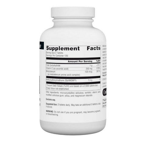 Source Naturals, MSM (Methylsulfonylmethane) with Vitamin C, 750 mg, 240 Tabs