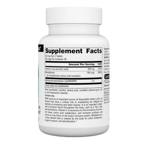 Source Naturals, MSM, 1000 MG, 60 Tabs Source Naturals