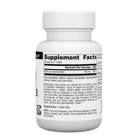 Source Naturals, Niacinamide B-3, 100 mg, 100 Tabs