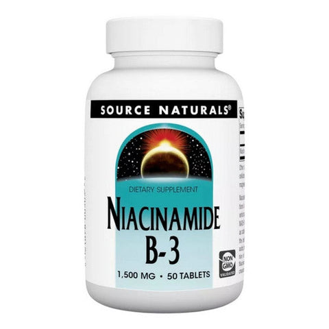 Source Naturals, Niacinamide B-3, 1500 mg, 50 Tabs Source Naturals