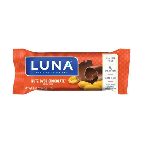 Clif Bar, Luna Nutz Over Chocolate Bar, 1.7 Oz(Case Of 15) Clif Bar