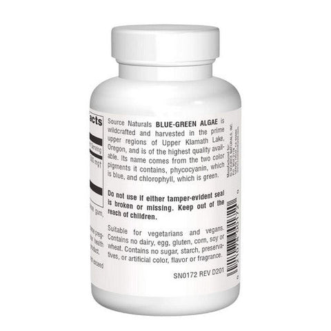 Source Naturals, Blue-Green Algae, 500 MG, 100 Tabs