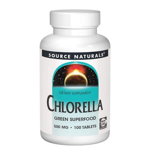Source Naturals, Chlorella, 500 MG, 100 Tabs Source Naturals