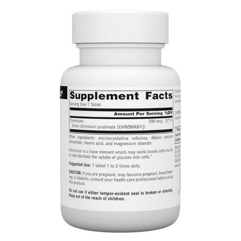 Source Naturals, Chromium Picolinate Yeast Free, 200 Mcg, 120 Tabs Source Naturals