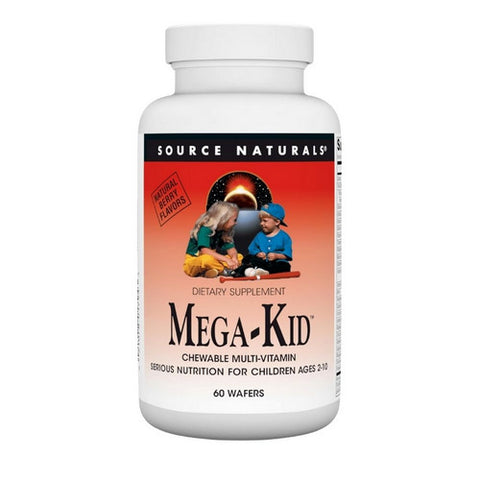Source Naturals, Megakid Children's Chewable Wafer, 60 W Source Naturals