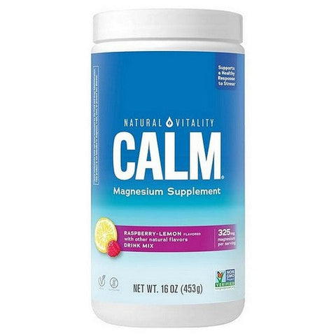 Natural Vitality, CALM Raspberry Lemon, 16 Oz Natural Vitality