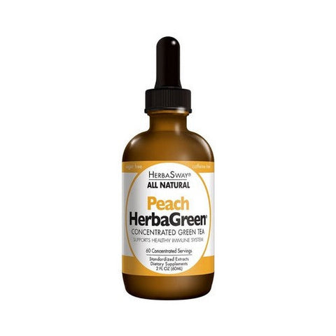 Herbasway, Herbagreen Tea Peach, Peach, 2 oz