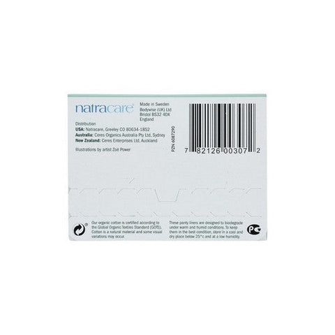 Natracare, Panty Liners Organic Cotton Cover Tanga, 30 Count Natracare