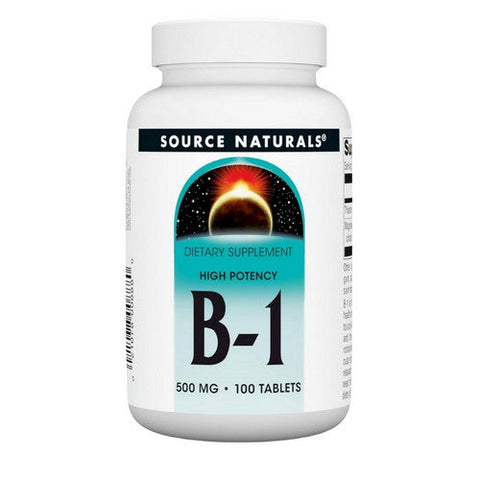 Source Naturals, B-1, 500 mg, 100 Tabs Source Naturals
