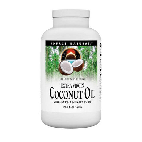 Source Naturals, Extra Virgin Coconut Oil, 240softgels