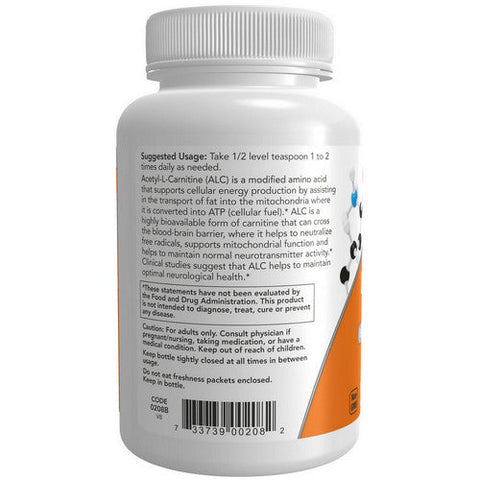 Now Foods, Acetyl-L-Carnitine Powder, 3 Oz Now Foods