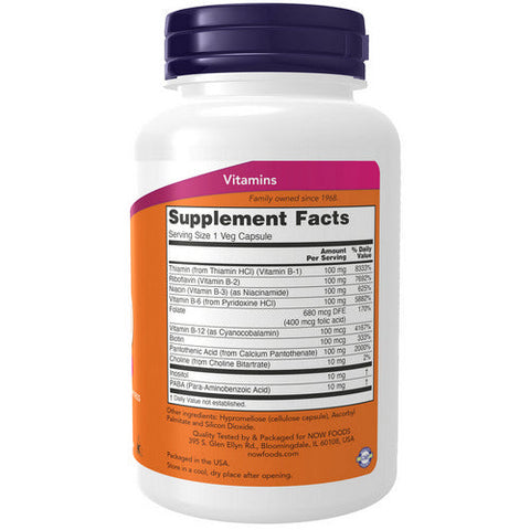 Now Foods, Vitamin B-100, 100 Caps
