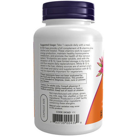 Now Foods, Vitamin B-100, 100 Caps Now Foods