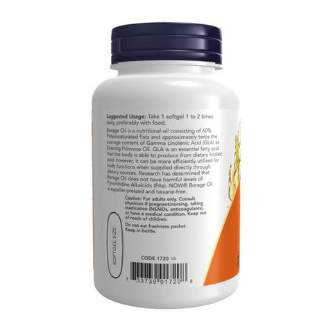 Now Foods, Borage Oil, 1000 mg, 60 Softgels Now Foods