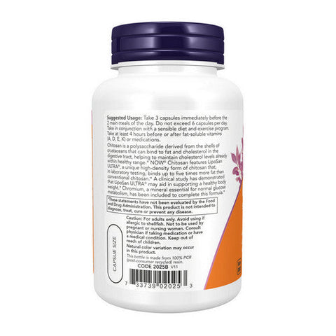 Now Foods, Chitosan plus Chromium, 500 mg, 120 Caps Now Foods