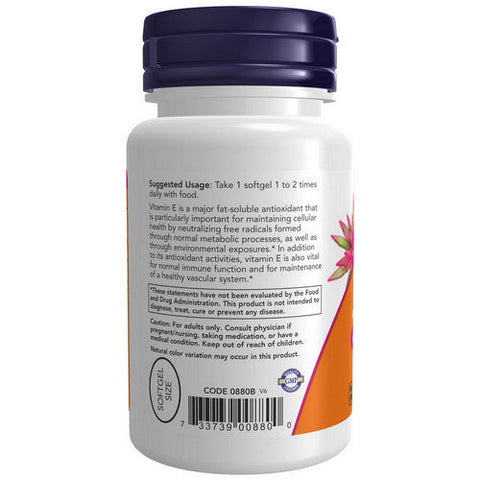 Now Foods, Vitamin E-200 With Mixed Tocopherols, 100 Softgels Now Foods