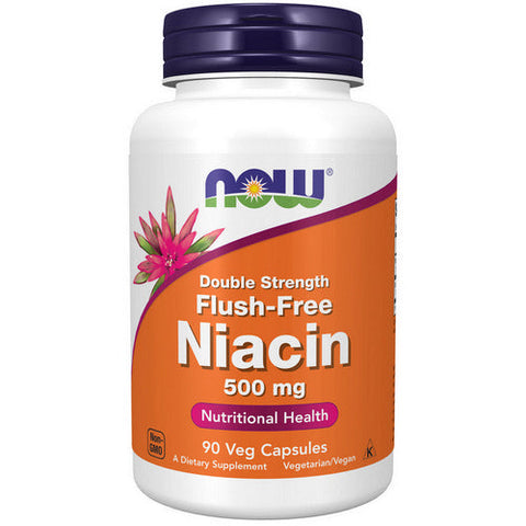 Now Foods, Niacin Double Strength Flush-Free, 500 Mg, 90 Veg Caps Now Foods