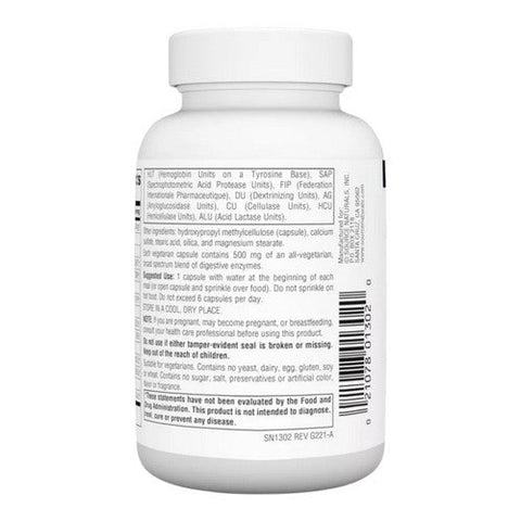 Source Naturals, Essential Enzymes, 500 mg, Vegetarian 120 VCaps Source Naturals