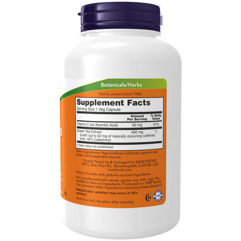 Now Foods, Green Tea Extract, 400 mg, 250 Caps