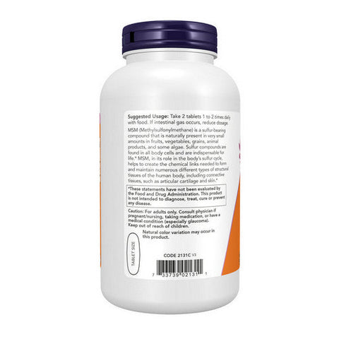 Now Foods, M.S.M, 1500 mg, 200 Tabs Now Foods