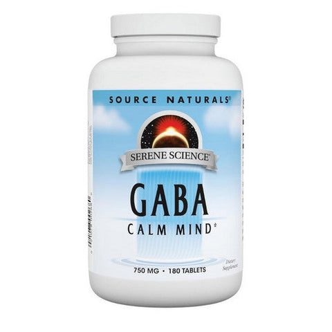 Source Naturals, Gaba, 750 mg, 180 Tabs Source Naturals
