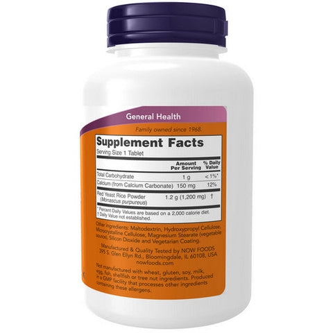 Now Foods, Red Yeast Rice Extract, 1200 mg, 120 Tabs Now Foods
