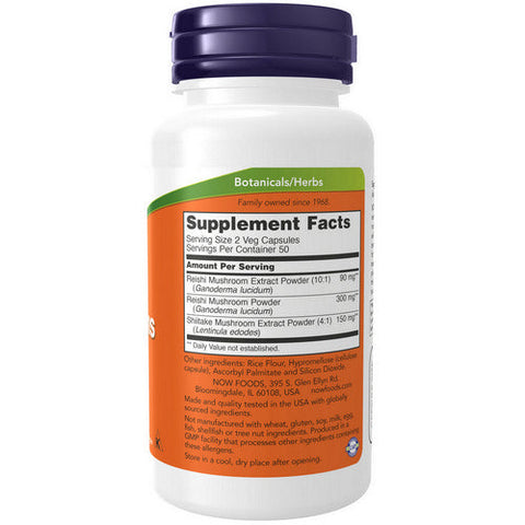 Now Foods, Rei-Shi Mushrooms, 270 mg, 100 Caps