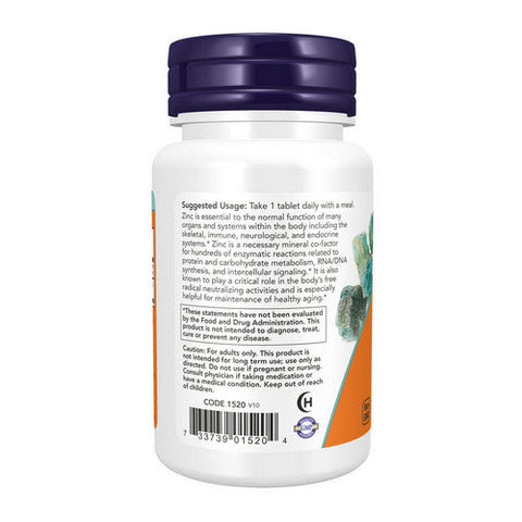 Now Foods, Zinc, 50 mg, 100 Tabs Now Foods