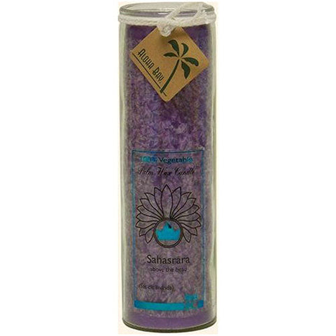 Aloha Bay, Candle Chakra Jar, Unscented Violet,16 OZ