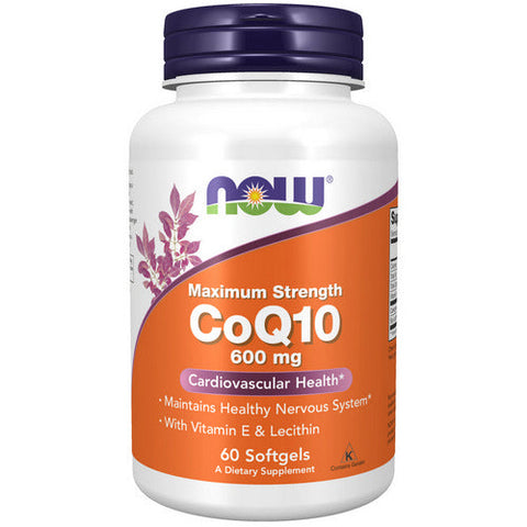 Now Foods, CoQ10, 600 mg, 60 Softgels Now Foods