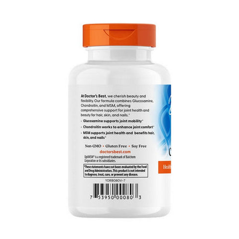 Doctors Best, Glucosamine Chondroitin MSM With OptiMSM, 120 Veggie Caps Doctors Best