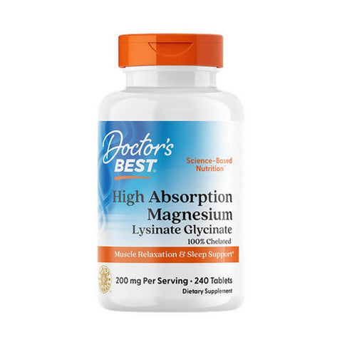 Doctors Best, High Absorption Magnesium, 240 Tablets