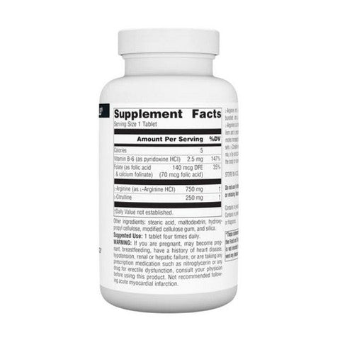 Source Naturals, L-Arginine L-Citrulline Complex, 1000 Mg, 120 Tabs Source Naturals