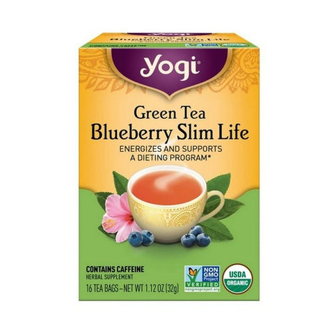 Yogi, Blueberry Slim Life Organic Green Tea, 16 Bags