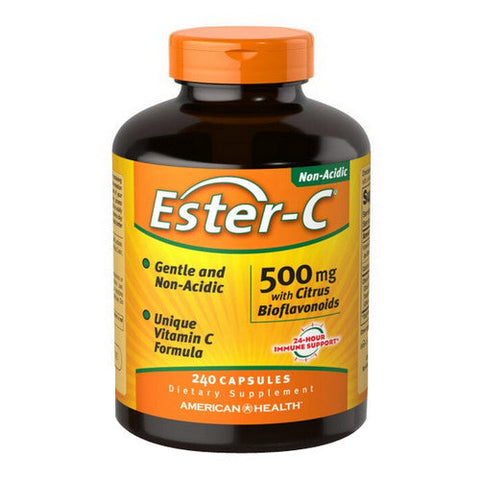 American Health, Ester-c With Citrus Bioflavonoids, 500 mg, 240 Caps American Health